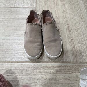 Kate spade SUEDE taupe/grey Slip-On Sneakers ♠️